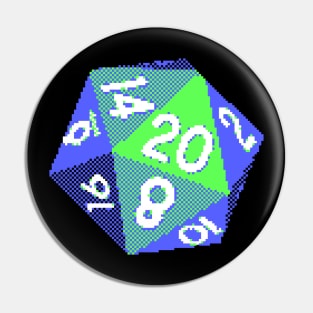 Pixel D20 Dice Pin