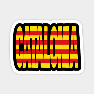 Catalonia flag stencil Magnet