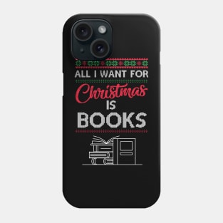 Christmas Book Lover Phone Case