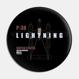 WW2 P-38 Lightning Pin