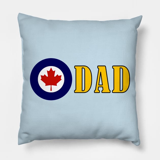 Bold design for anyone whose Mum or Dad serves in the Canadian Armed Forces Pillow by Boatswain