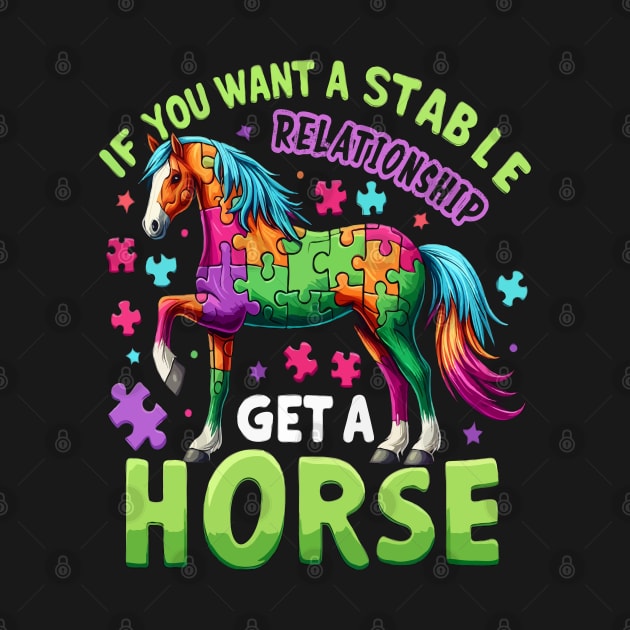 If you want a stable relationship get a horse funny puzzle by WOLVES STORE