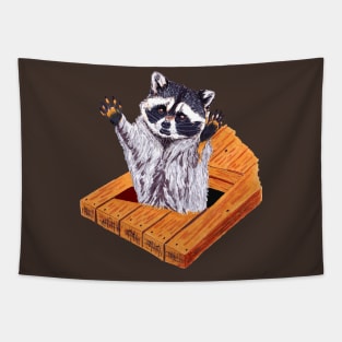 Peeking Raccoons Collection # Raccoon 5 Tapestry