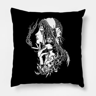 Nomadic by necessity | Visionary Art Pillow