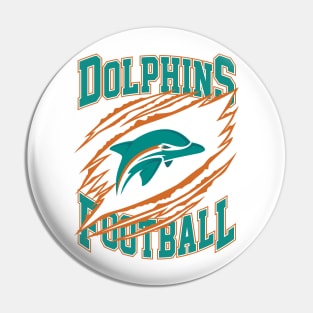 Miami Dolphins Football Pin
