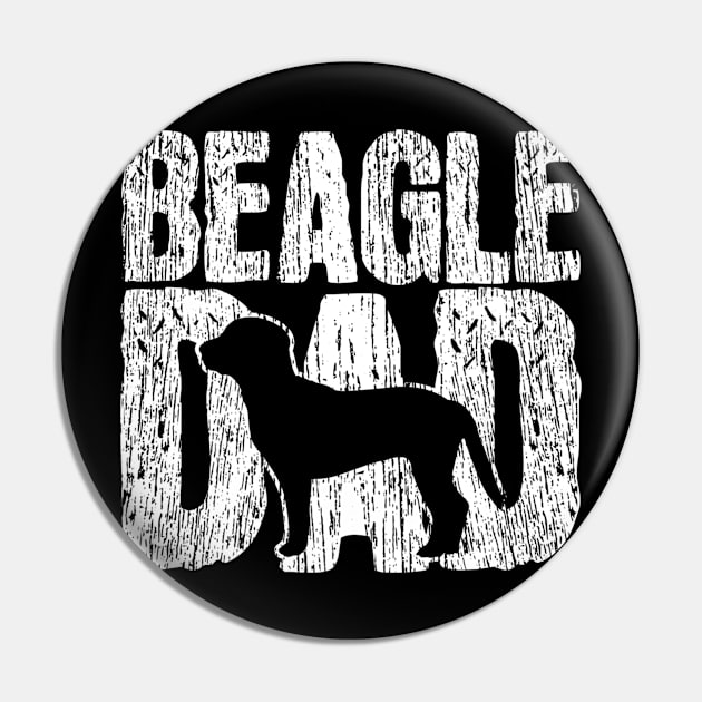 Beagle Dad Fathers Day Pin by Autumn Watercolor