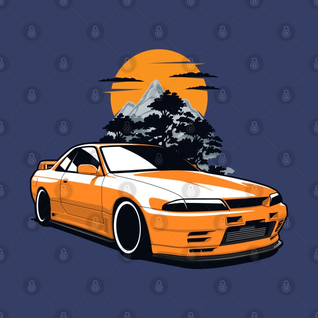 Orange R32 GTR Skyline by KaroCars