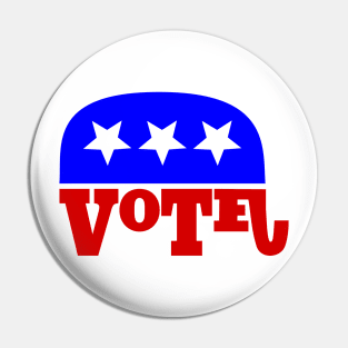 Vote Republican Elephant Pin