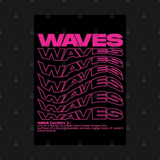 Graphic Waves Text by aleajsstuff