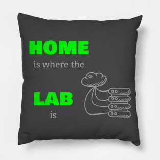 Home Is Where The Lab Is Pillow