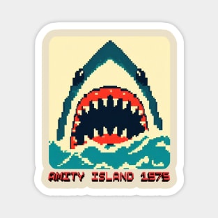 Jaws 1975 8 Bit Magnet