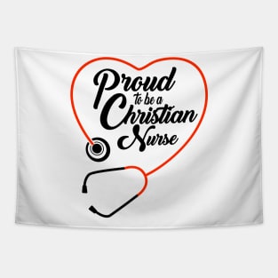 Proud To Be A Christian Nurse Tapestry