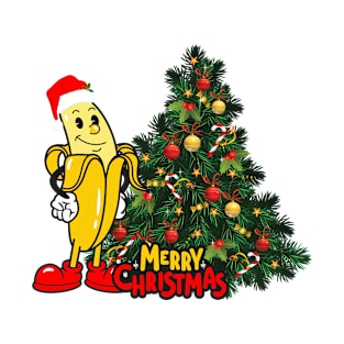 Funny Banana Merry Christmas T-Shirt