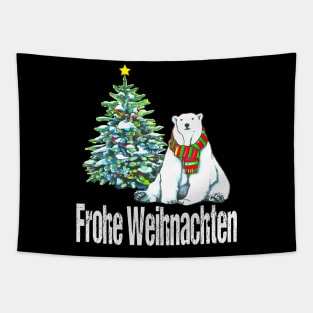 Merry Christmas Frohe Weihnachten Tapestry