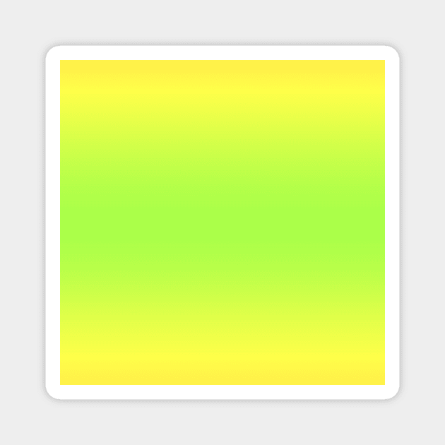 Yellow Green Yellow Gradient Magnet by Whoopsidoodle