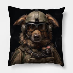 K9 Dog Army Pillow