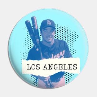 Dean Cain 90s Nostalgia Los Angeles Baseball Pin