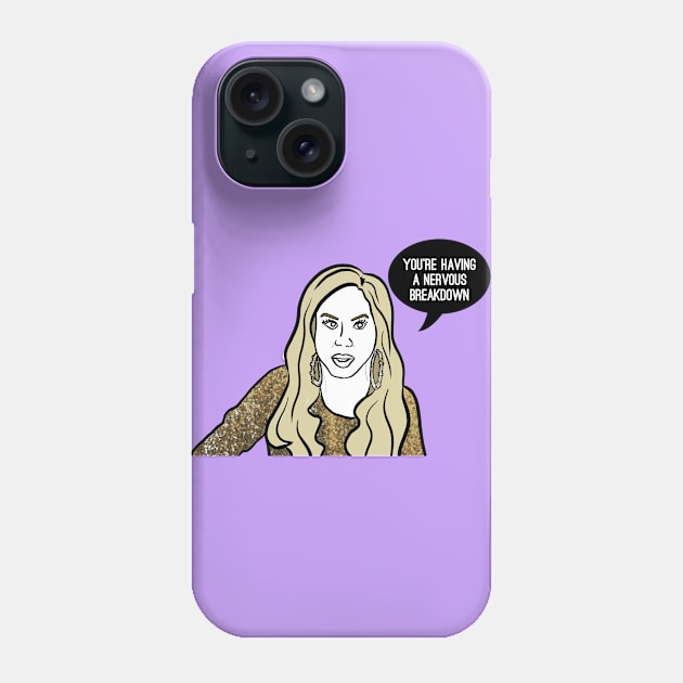 Nervous Breakdown Phone Case by Katsillustration