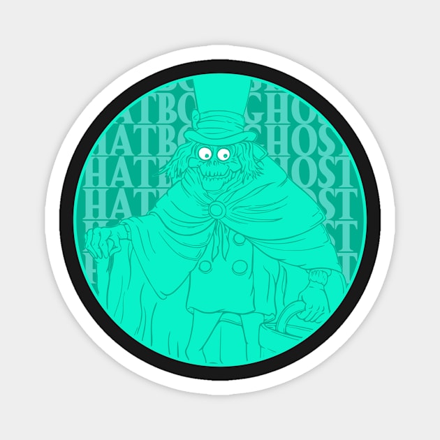 Hatbox Ghost Magnet by RDandI