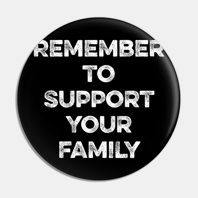 Remember to Support Your Family Pin by MapYourWorld