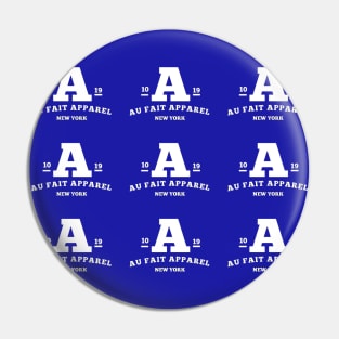 Aufait white 1 9 logo New York Pin