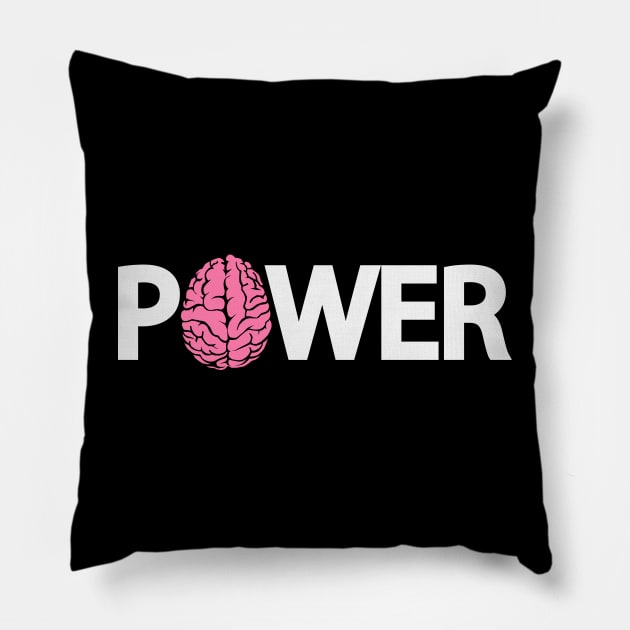 Power typography design Pillow by DinaShalash