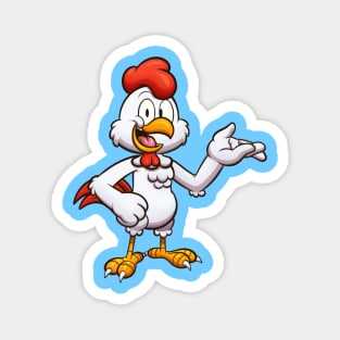 Friendly Cartoon Chicken Magnet