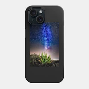 Aloe Vera Plant with Milky Way Phone Case