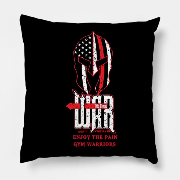 gym warriors motivation Pillow by WARRIORS GYM