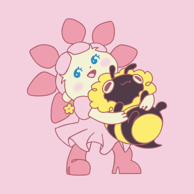 Flower Girl and Bee Dog by phogar