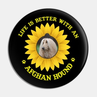 Afghan Hound Lovers Pin