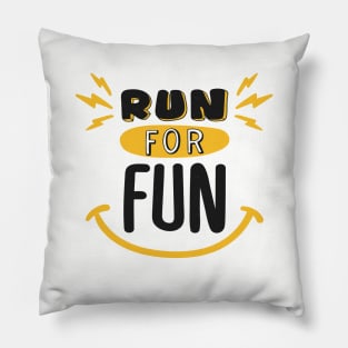 marathon run for fun Pillow