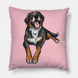 Cute Bernese Mountain Dog Pillow