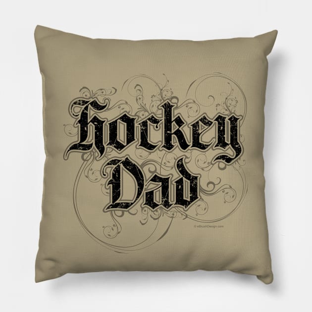 Hockey Dad - hockey parent Pillow by eBrushDesign