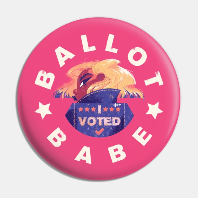 Ballot Babe Pin by MidnightSkye