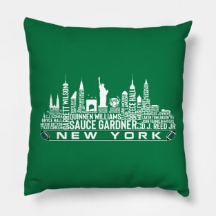 New York Football Team 23 Player Roster, New York City Skyline Pillow