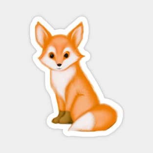 Cute Fox Drawing Magnet