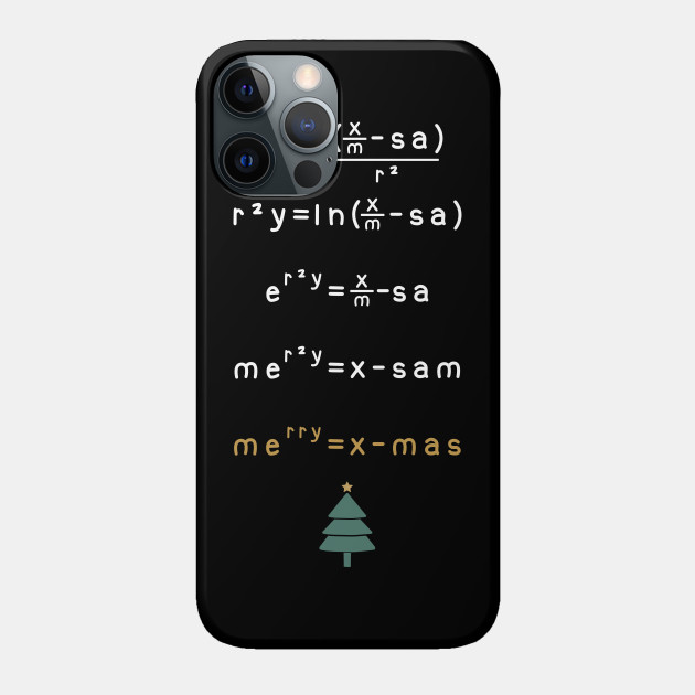 Funny Merry Christmas X-max Algebra Math Mathematics Formula - Math - Phone Case