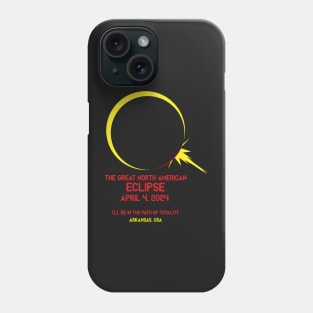 Eclipse 2024 Arkansas, USA Phone Case