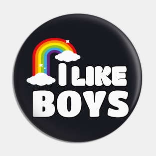 I like Boys LGBT Gay Pride Pin