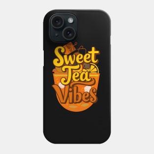 Sweet Tea Vibes Girls Southern Funny Summer Drink iced Tea Phone Case