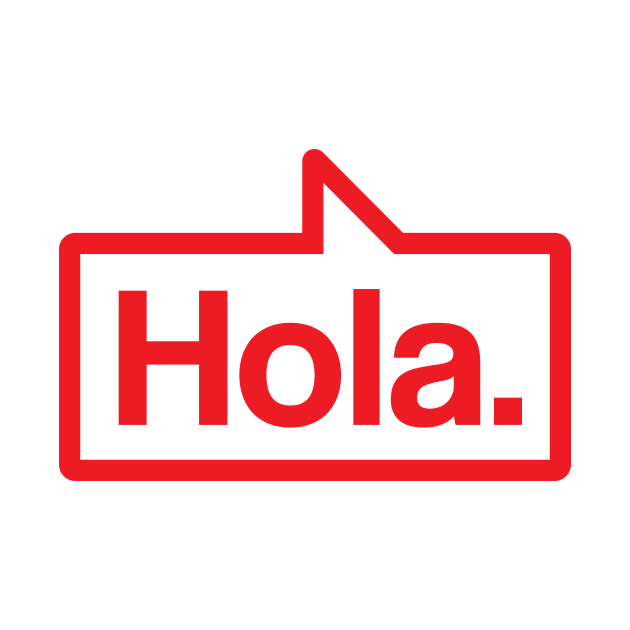 Hola - Talking Shirt (Red) by jepegdesign