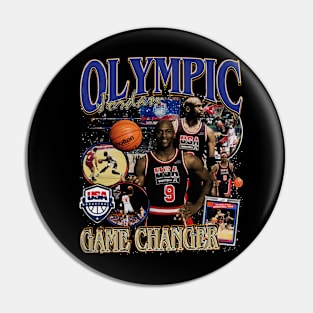 Michael Jordan Olympic Vintage Bootleg Pin