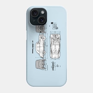 MORRIS MINOR - blueprint brochure cutaway Phone Case