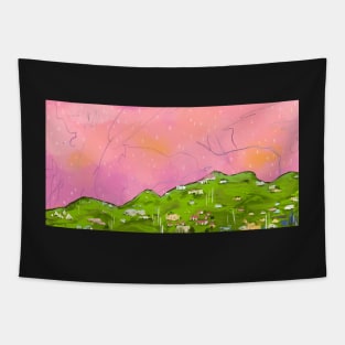 St. Croix Dreaming Abstract Landscape Tapestry