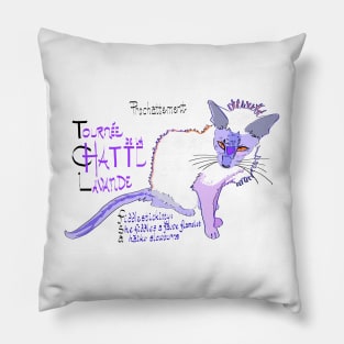 La Chatte Lavande Pillow