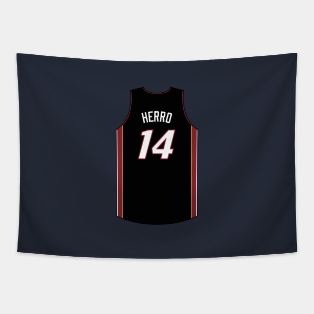 Tyler Herro Miami Jersey Qiangy Tapestry by qiangdade