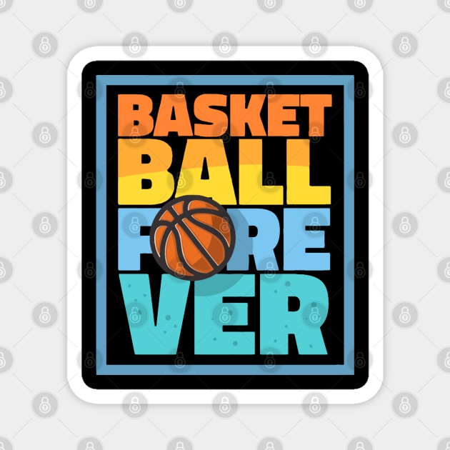 Basket ball Magnet by LEMOUS TEES