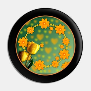 Circle Abstract Autumn Colorful Luminous Pin