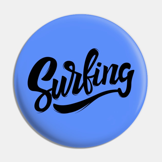 Surfing Pin by Goodprints